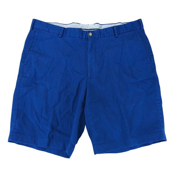 Peter Millar Cobalt Blue Chino Shorts‎ Pima Cotton Stretch Men's Size 38 20691 - Picture 1 of 5